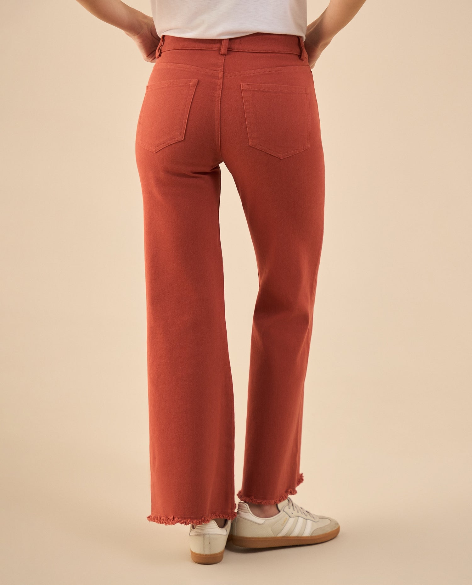 Pantalón cinco bolsillos para mujer - Rojo
