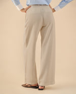 Pantalón de tono ultra oscuro para mujer - Beige