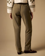 Pantalón jogger tobillero con cordón ajustable - Verde