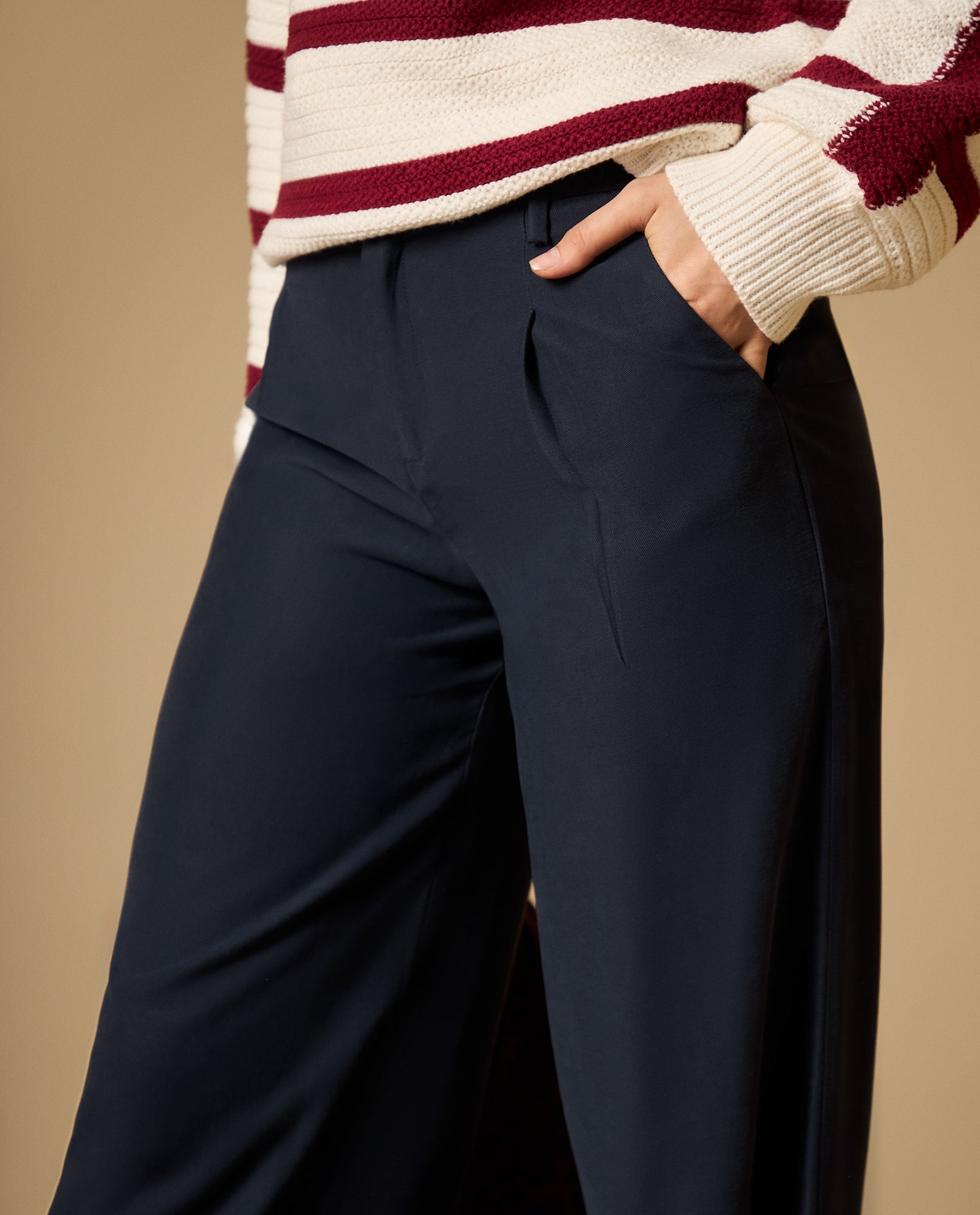 Pantalón wide leg palazzo largo tobillero - Azul 34_632H011_AZU193923_4