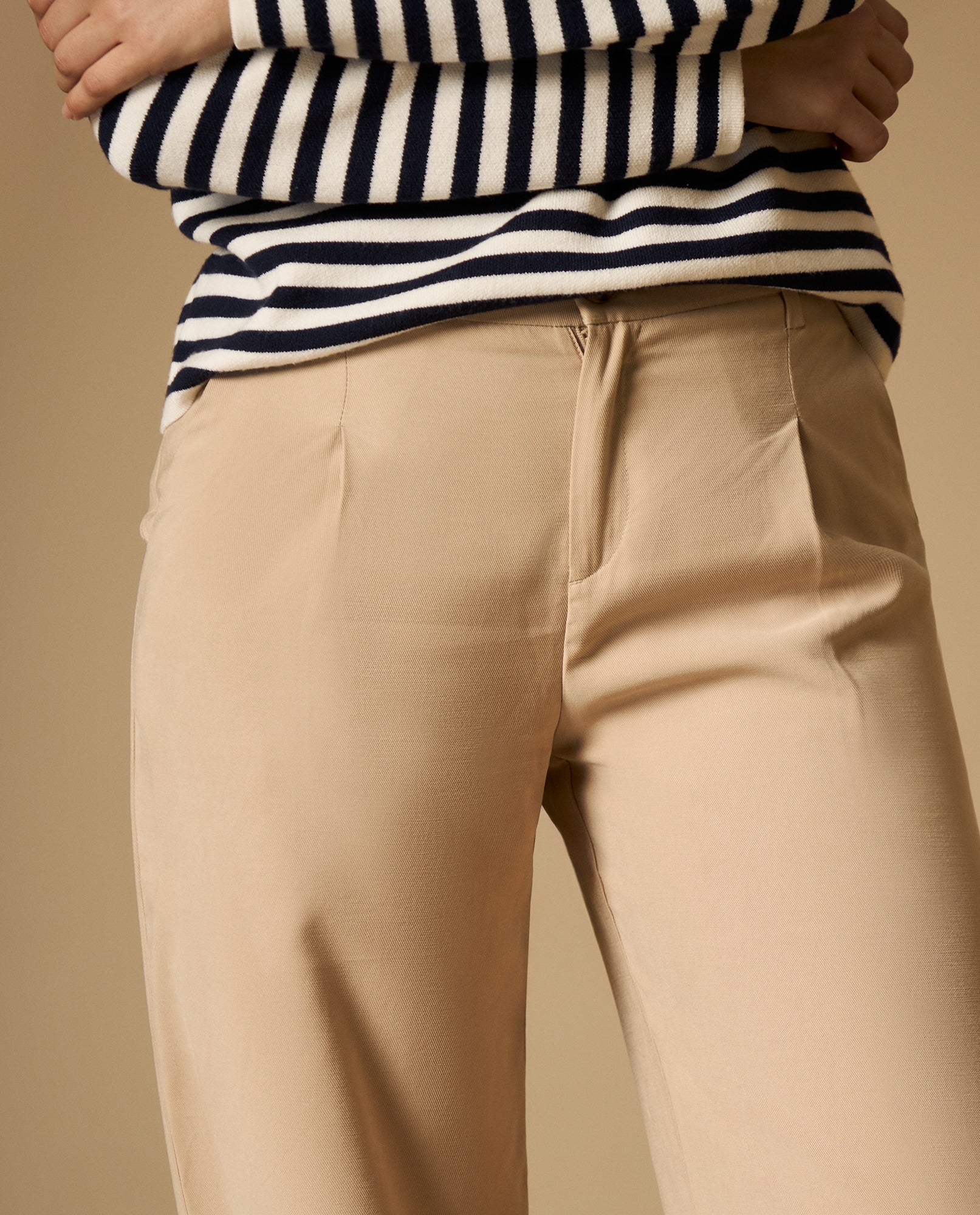 Pantalón wide leg palazzo largo tobillero - Beige 34_632H011_BEI151114_3