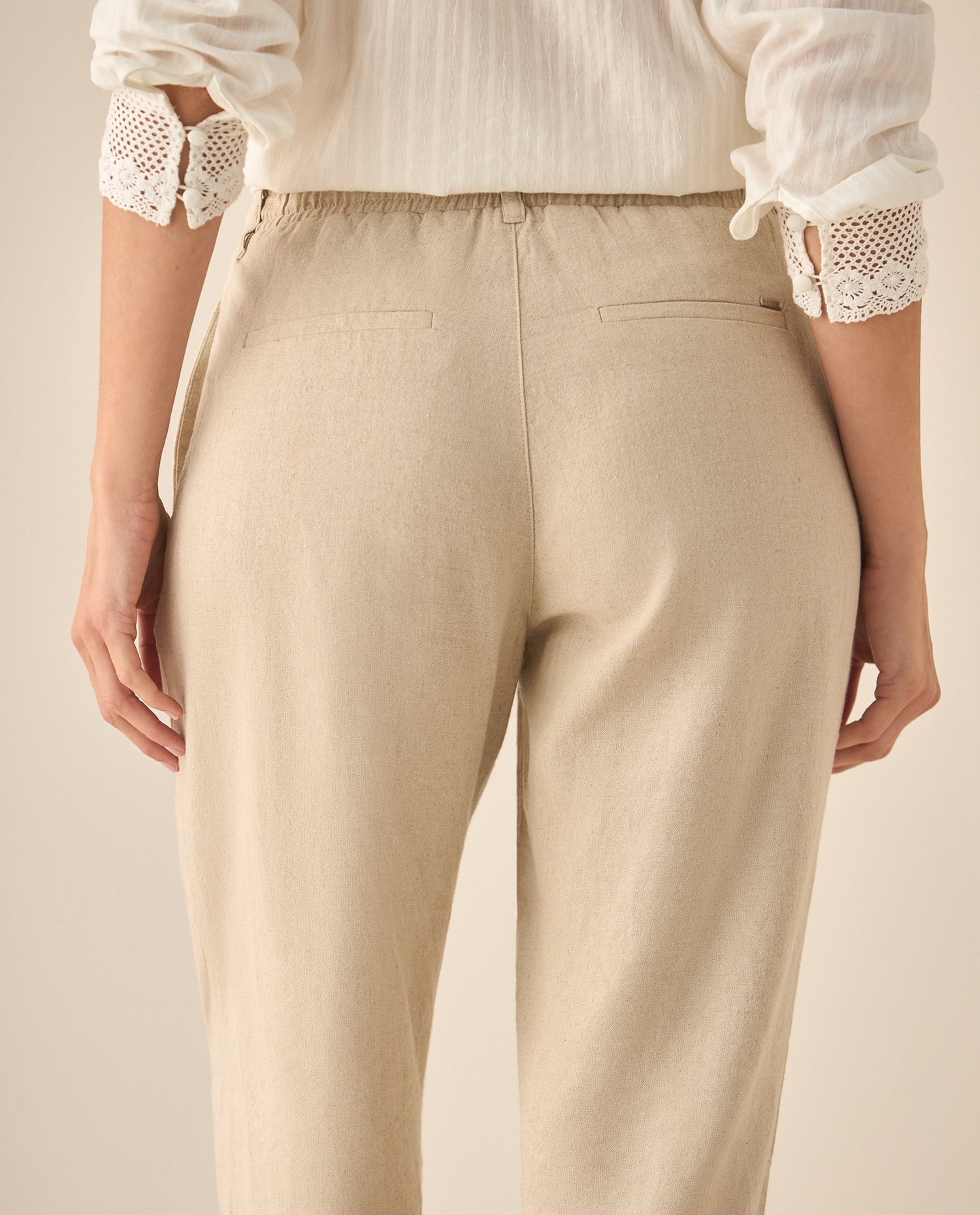 Pantalón clásico bota recta para mujer - Café