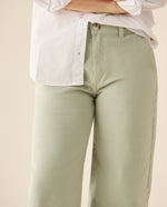 Pantalón bota recta clásico para mujer - Verde