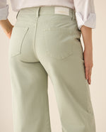 Pantalón bota recta clásico para mujer - Verde