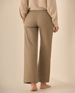 Pantalón clásico recto para mujer  - Beige