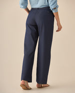 Pantalón de bota recta y tiro súper alto para mujer - Azul