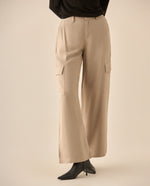 Pantalón clásico bota recta para mujer - Gris