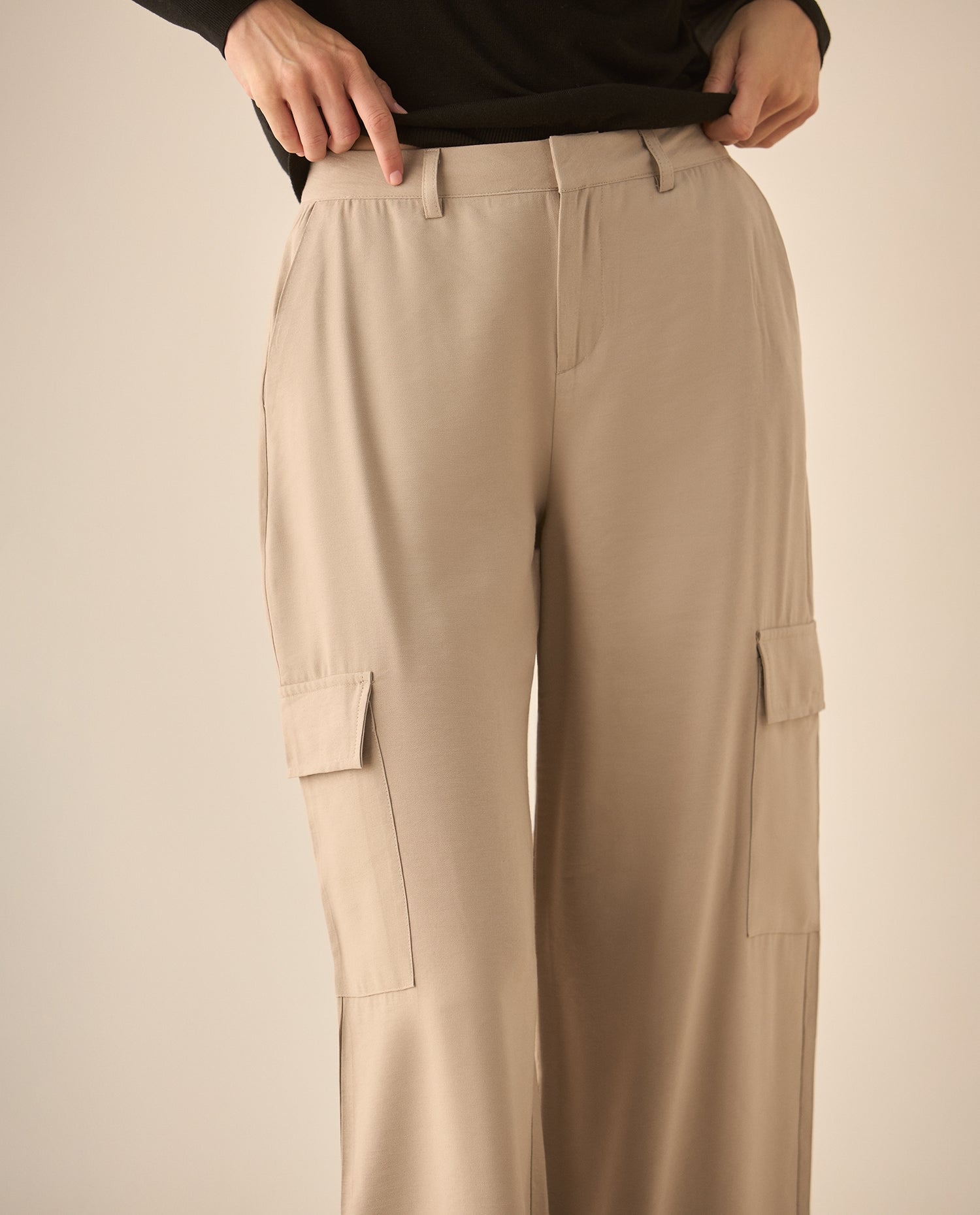 Pantalón clásico bota recta para mujer - Gris