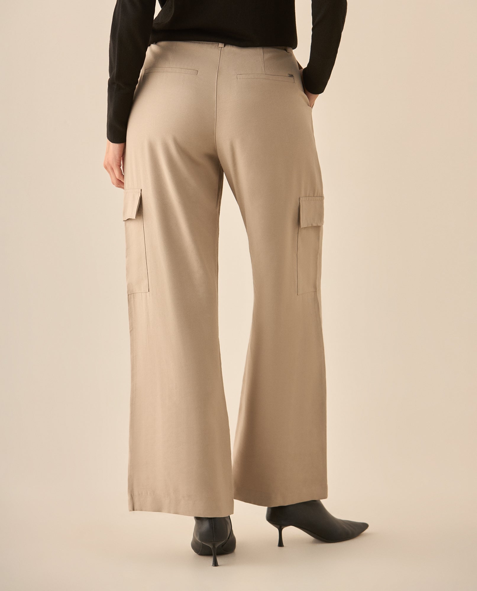 Pantalón clásico bota recta para mujer - Gris 34_633G040_GRI171112_5