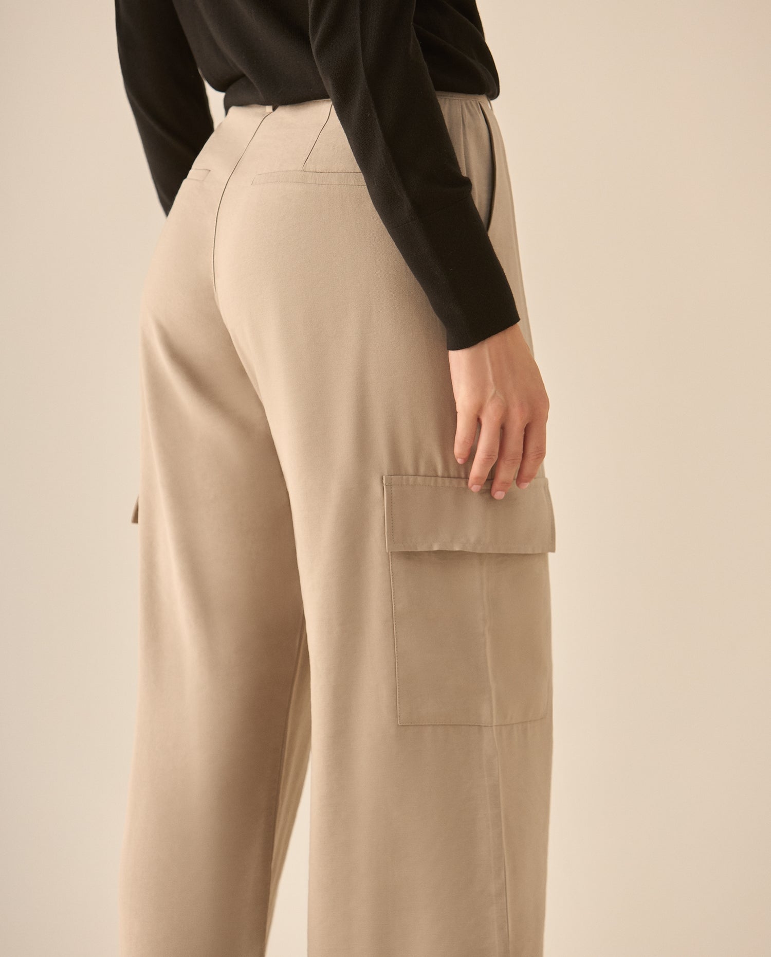 Pantalón clásico bota recta para mujer - Gris