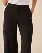 Pantalón clásico bota recta para mujer - Negro