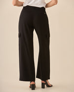 Pantalón clásico bota recta para mujer - Negro