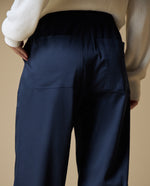Pantalones Wide Rectos Esprit - Azul
