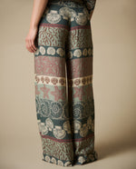 Pantalón Wide Leg Tobillero - Verde