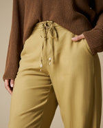 Pantalones Wide Leg Tobillero - Café