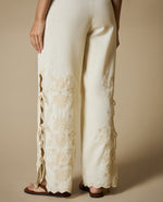 Pantalón Wide Leg Holgado - Crudo