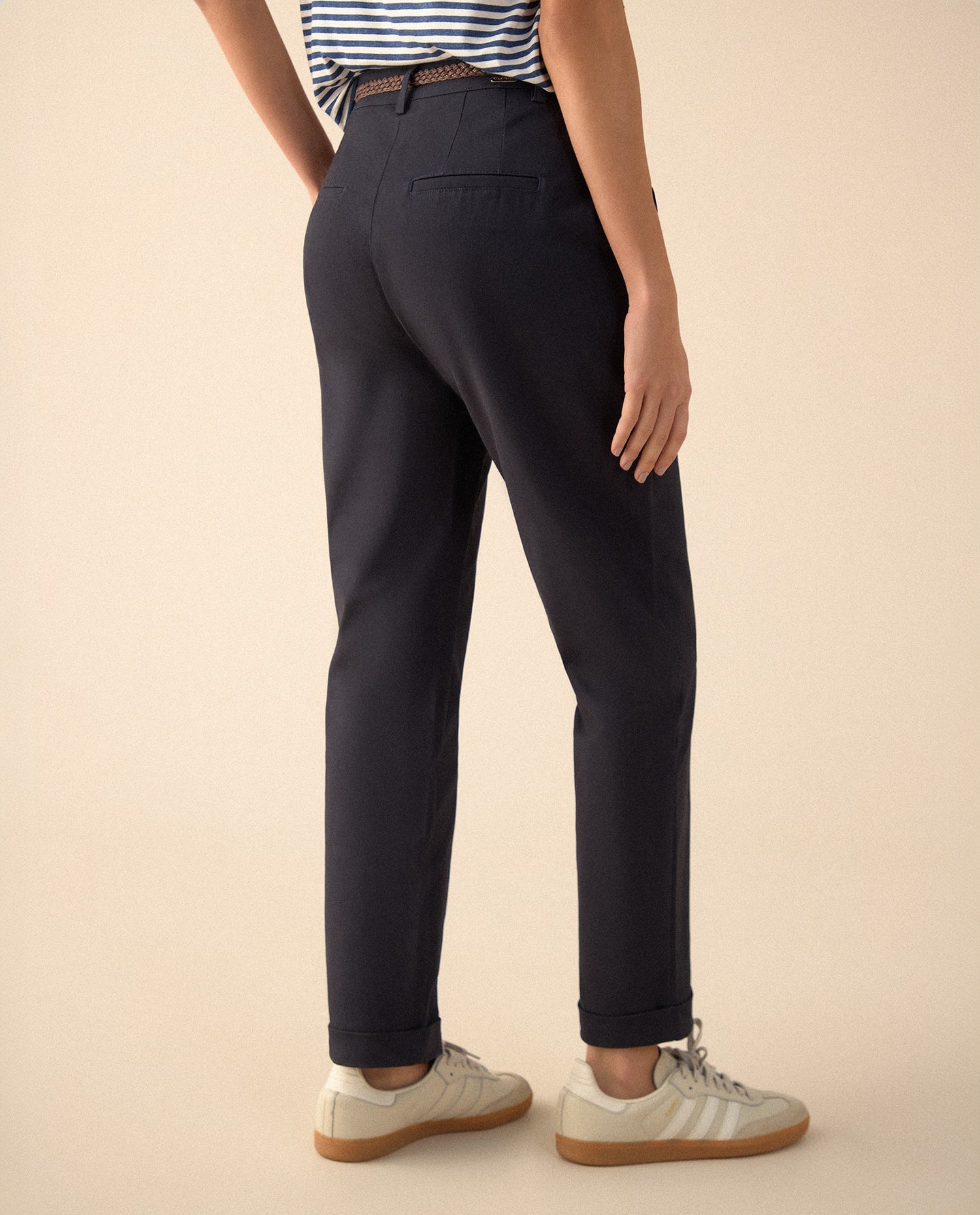 Pantalón clásico bota recta para mujer - Azul