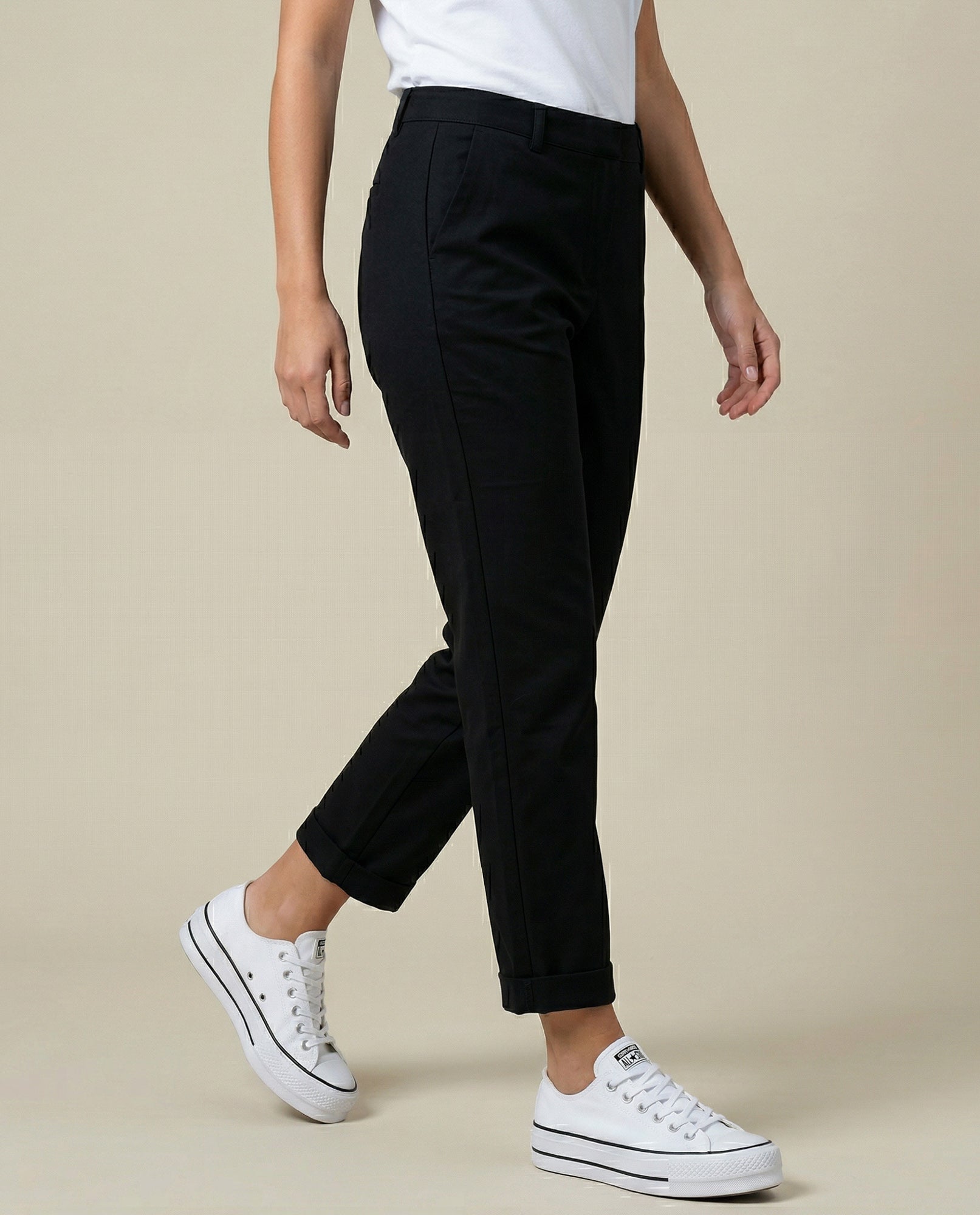 Pantalón straight leg con pliegue frontal y ruedo doblado - Azul 34_635F309_AZU184221_3