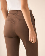 Pantalón clásico para mujer - Café