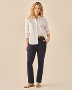 Pantalón con correa para mujer - Azul