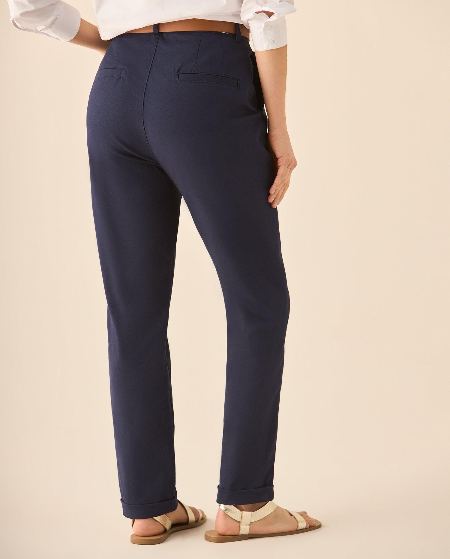 Pantalón con correa para mujer - Azul