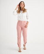 Pantalón con bolsillos de parche - Rosa