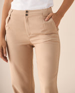 Pantalón de diseño clásico para mujer - Beige