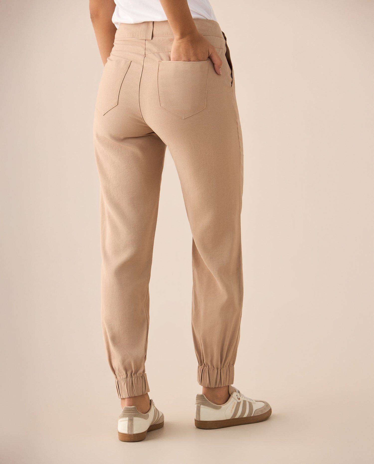 Pantalón de diseño clásico para mujer - Beige