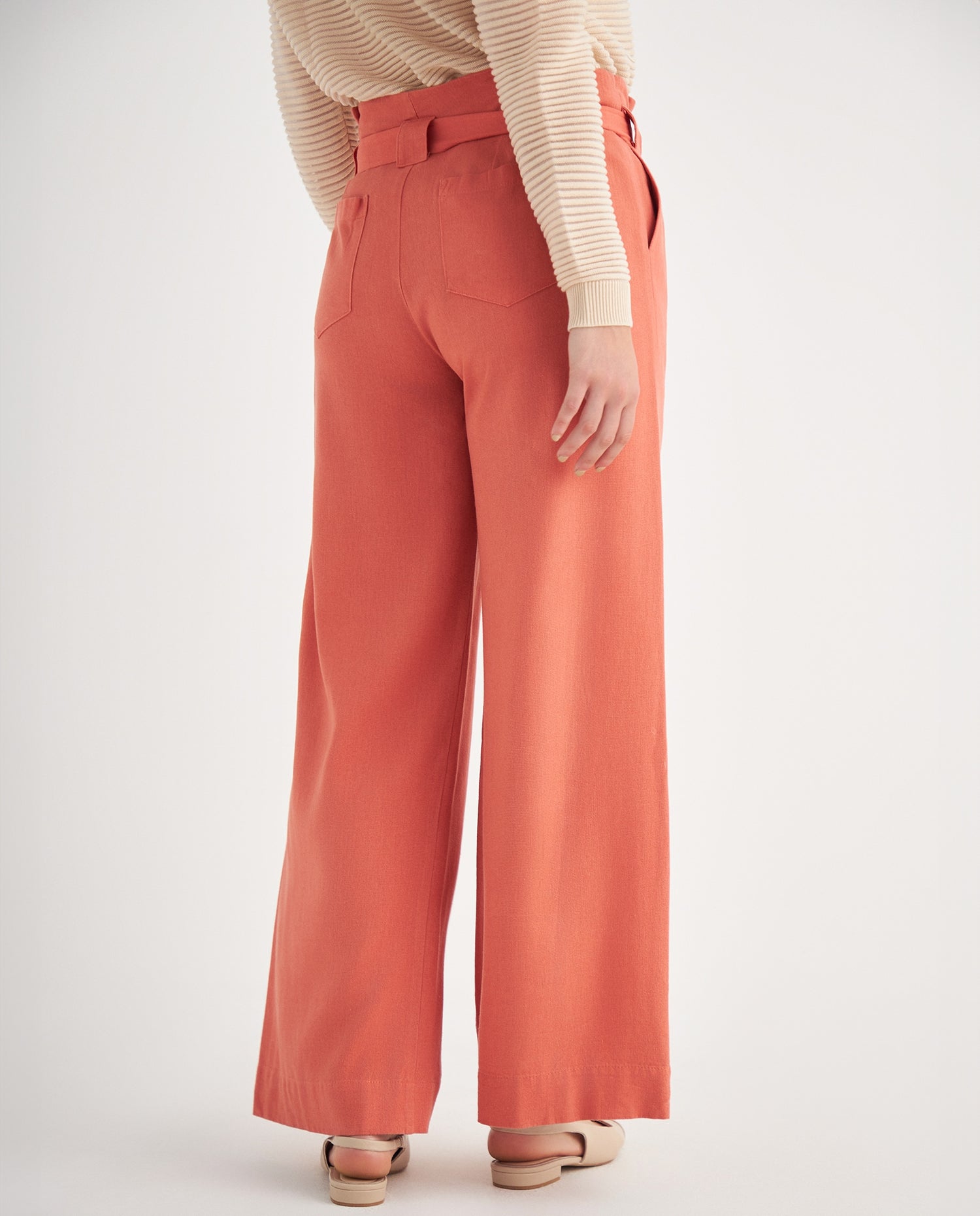 Pantalón sin pretina para mujer - Rojo