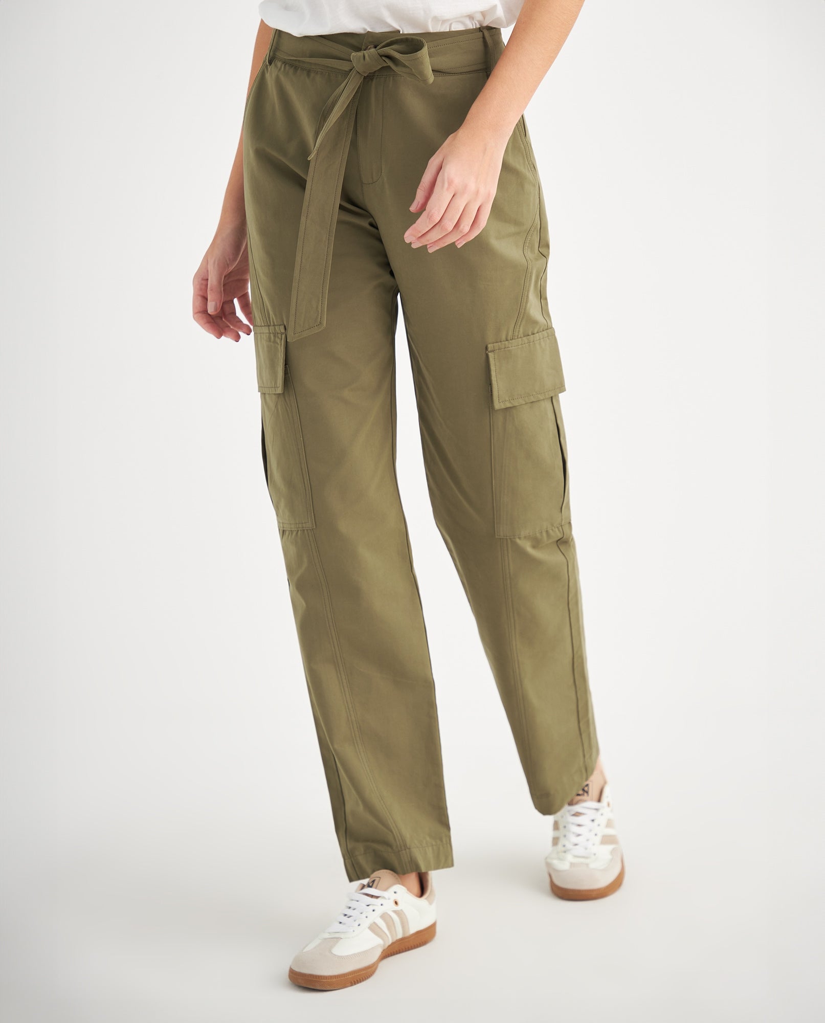 Pantalón tipo cargo para mujer - Verde 34_639F010_VER170627_3