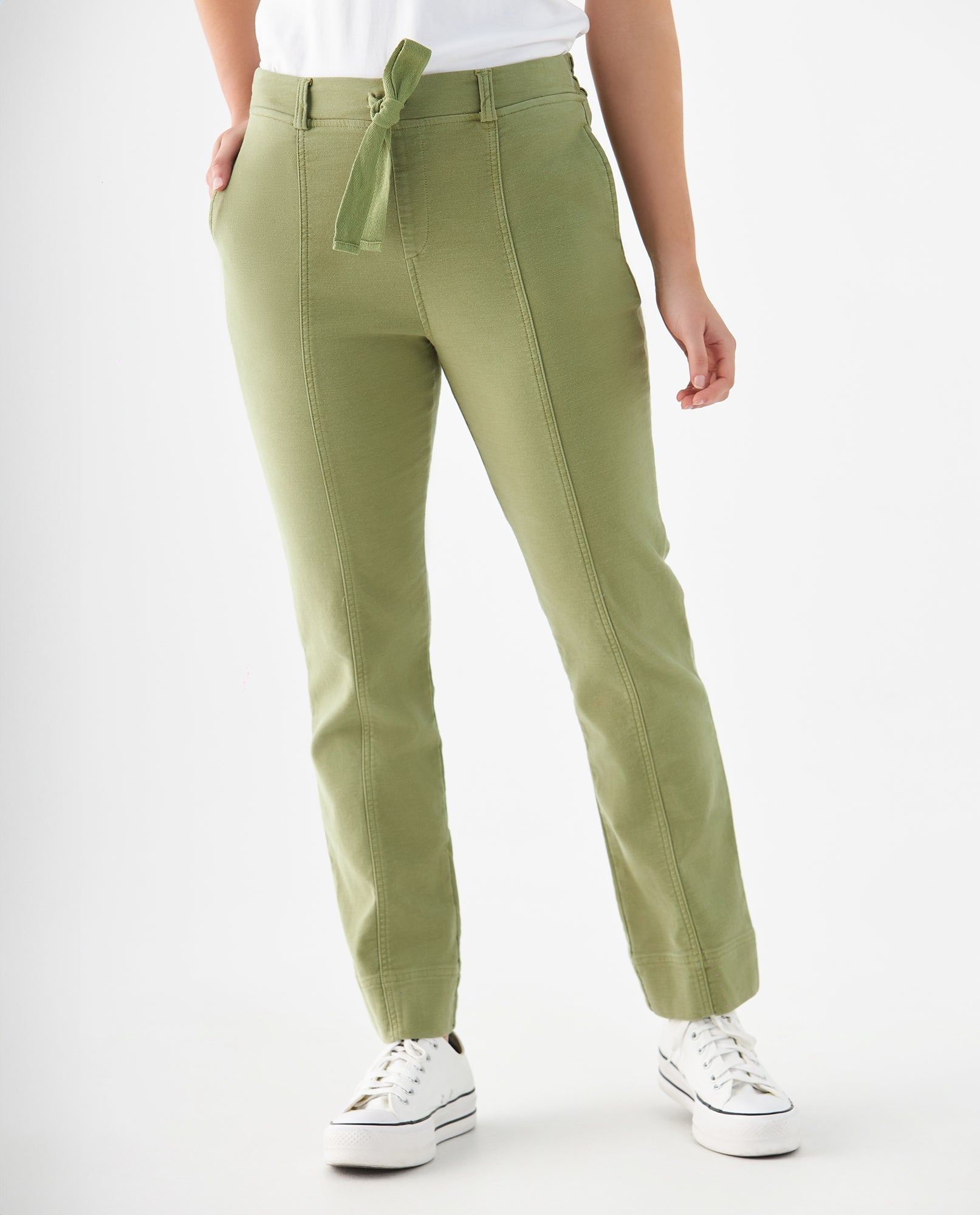 Pantalón amplio para mujer - Verde 34_639F015_VER160421_3