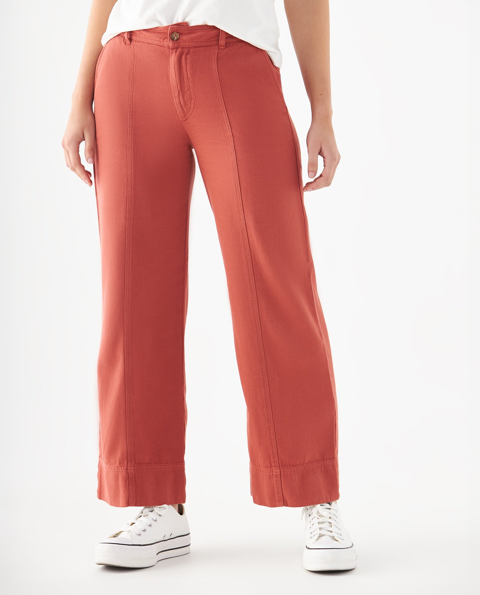 Pantalón de bota recta para mujer - Rojo 34_639F031_ROJ181444_3