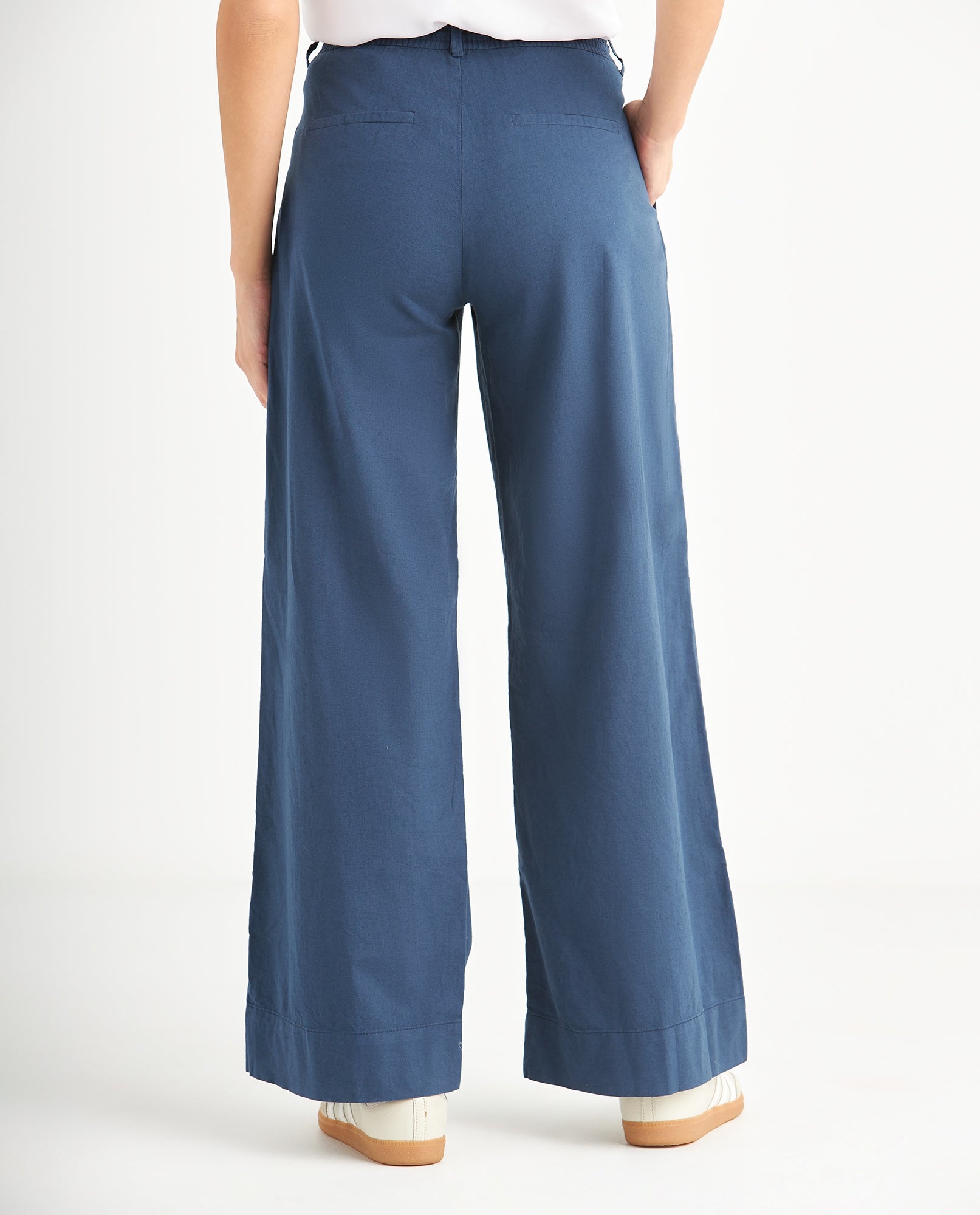 Pantalón de bota recta amplia para mujer - Azul 34_639F032_AZU194122_4
