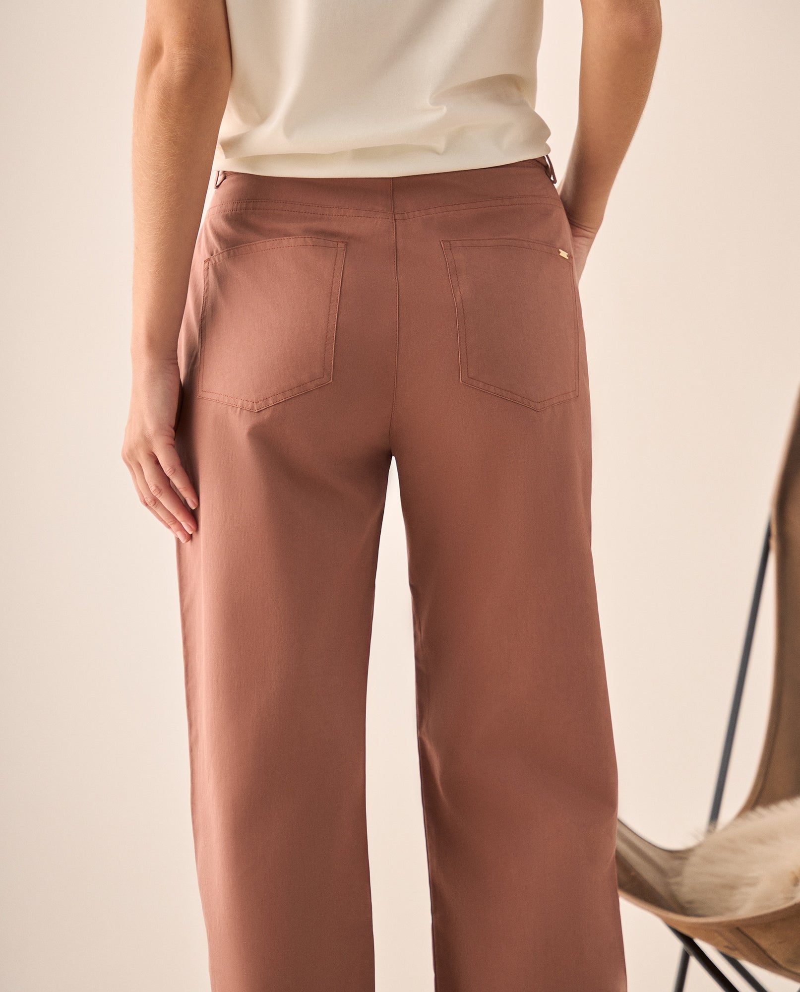 Pantalón Wide Leg con Cinturón Marrón - Café 34_639G006_CAF181320_6