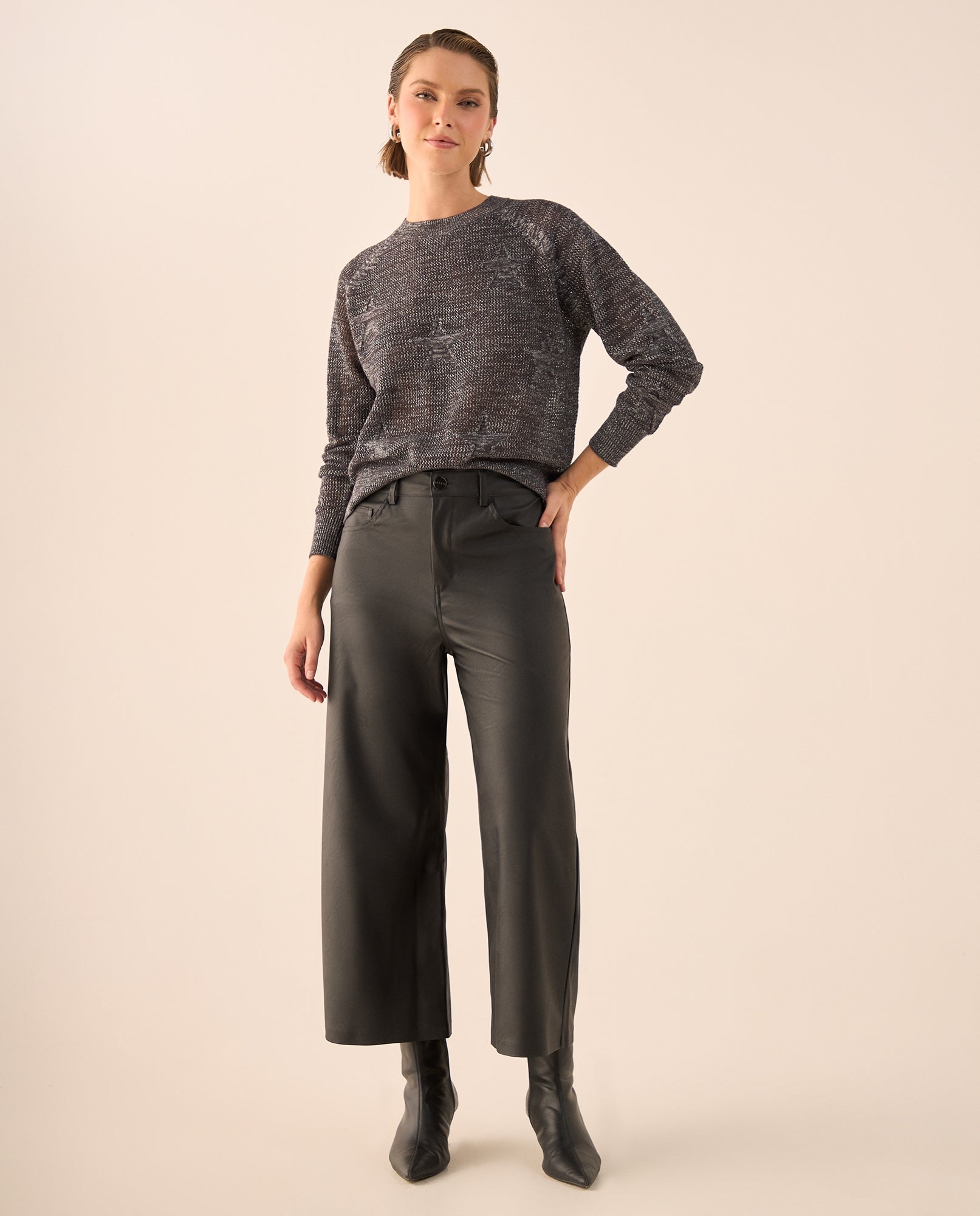 Pantalón Wide Leg Negro Tiro Alto - Negro 34_639G009_NEG190303_0