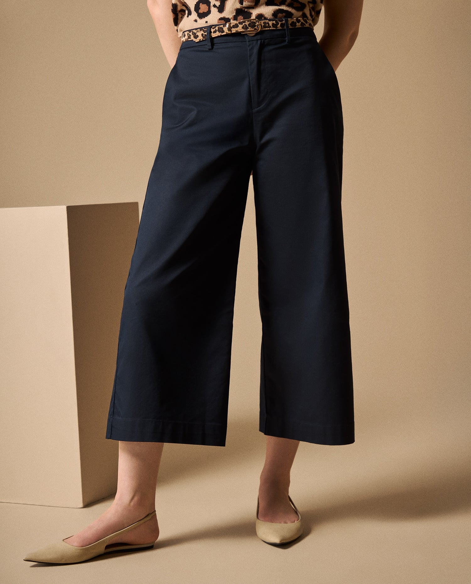 Pantalón Wide Leg - Azul
