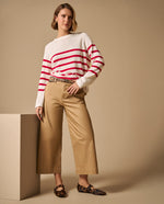 Pantalón Wide Leg - Beige