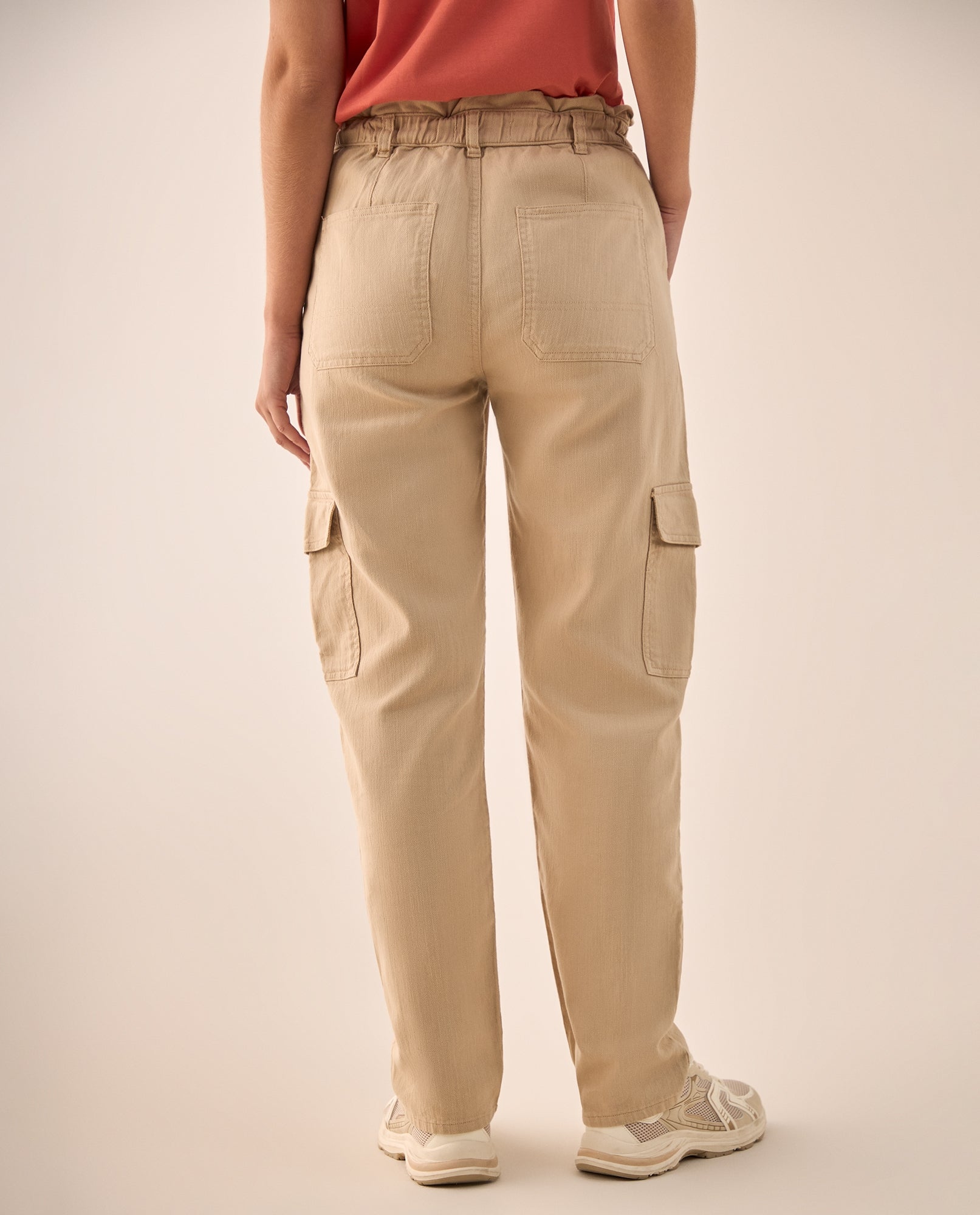 Pantalón Cargo Beige con Cintura Elástica - Beige 34_639G020_BEI151116_5