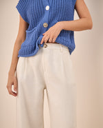 Pantalón Palazzo Blanco Fluido - Blanco
