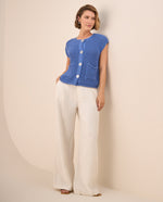 Pantalón Palazzo Blanco Fluido - Blanco