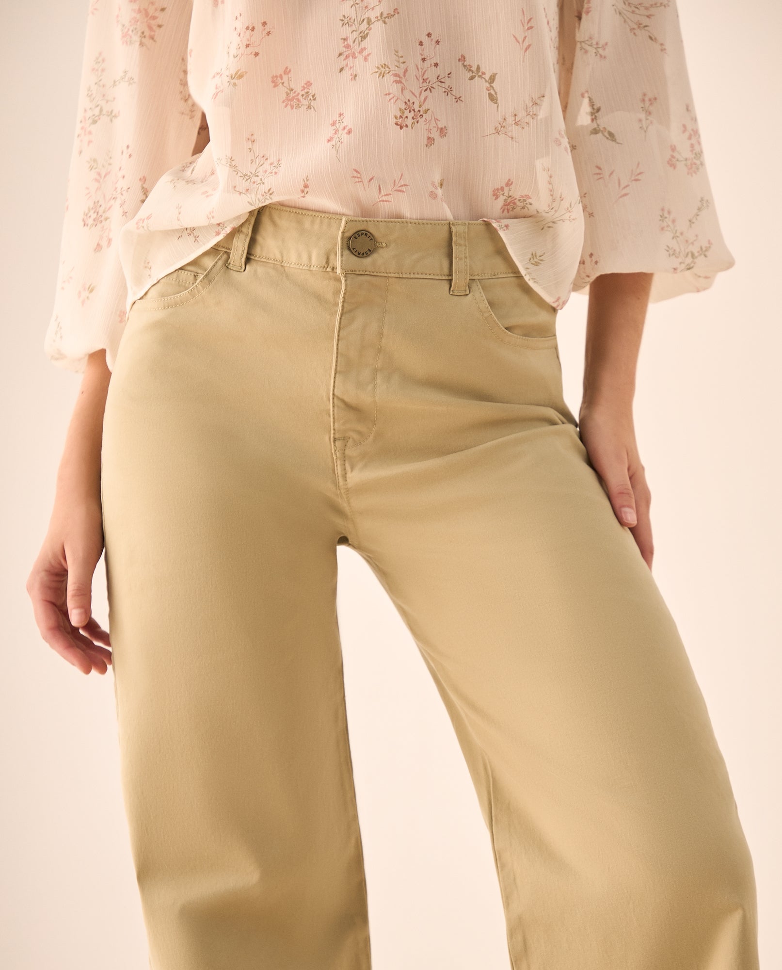 Pantalón Wide Leg Beige con Tiro Alto - Beige 34_639G022_BEI161110_4