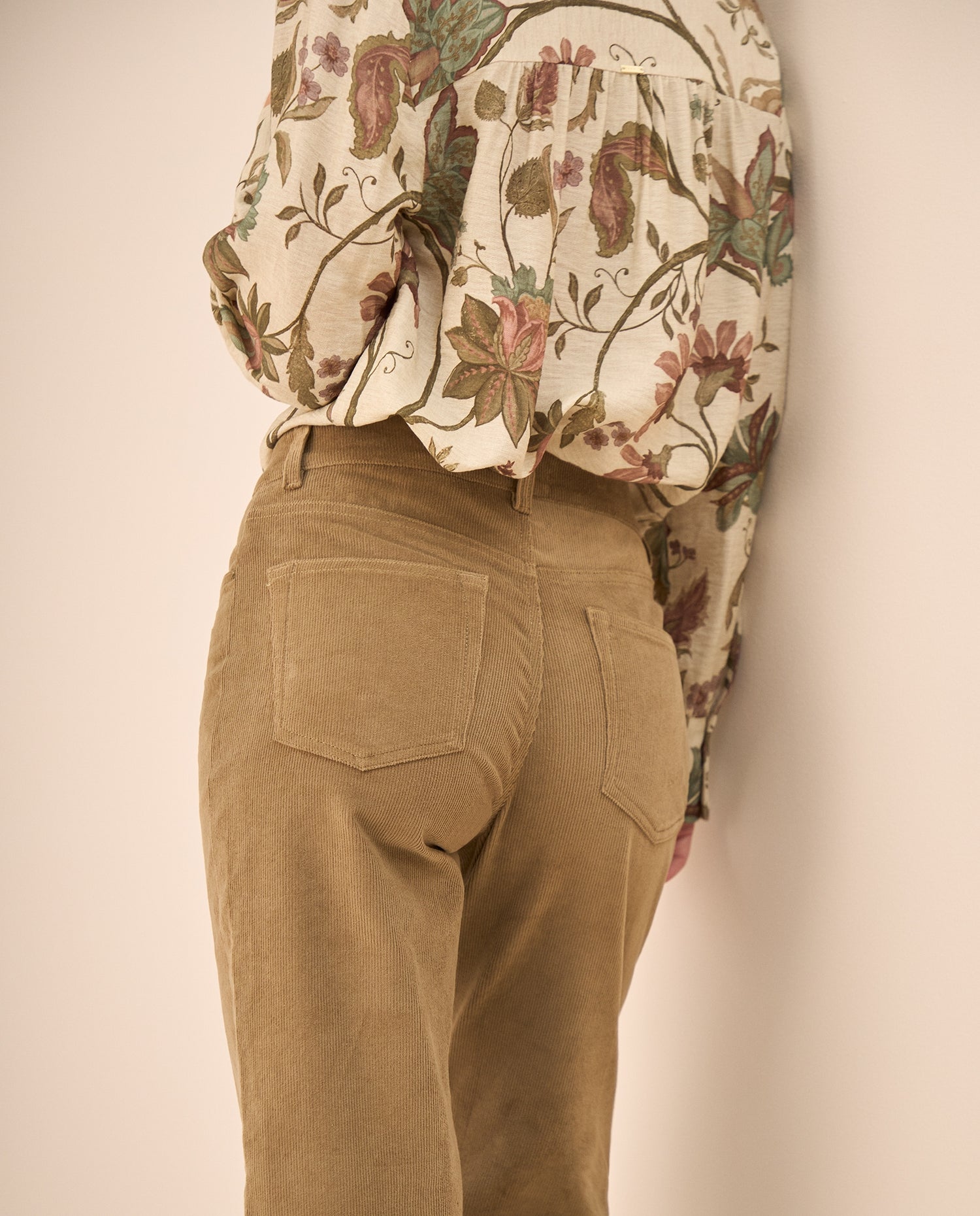 Pantalón Pana Verde Wide Leg - Verde