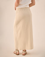 Falda Midi Wrap con Amarre Lateral - Blanco