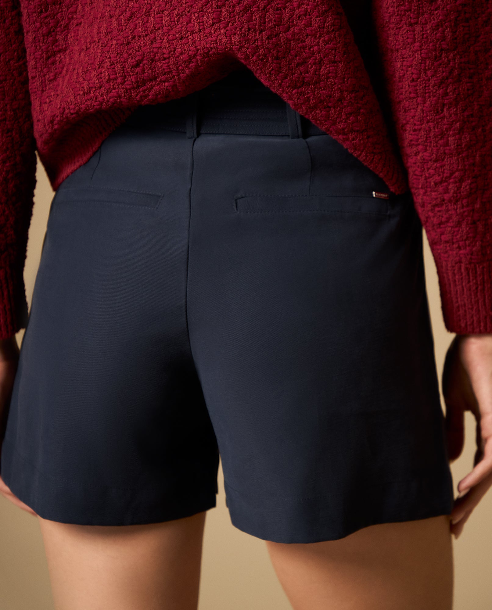 Short con pliegues frontales tiro alto - Azul 34_652H001_AZU193923_4
