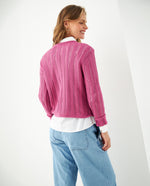 Buzo tejido de cuello redondo para mujer - Rosa