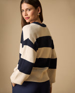 Chaleco tejido cuello cruzado - Beige