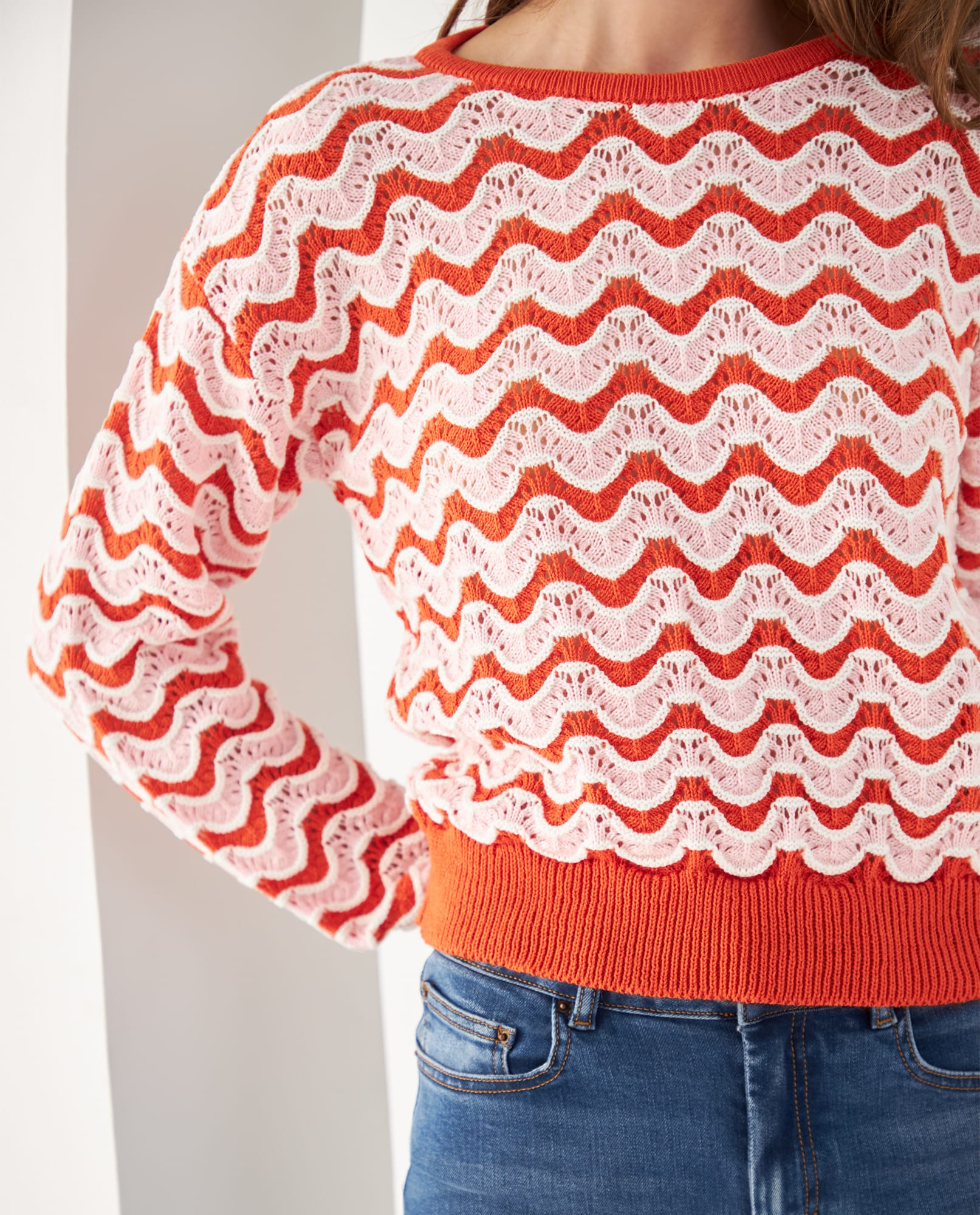 Buzo tejido para mujer - Naranja 34_662F104_NAR151058_3