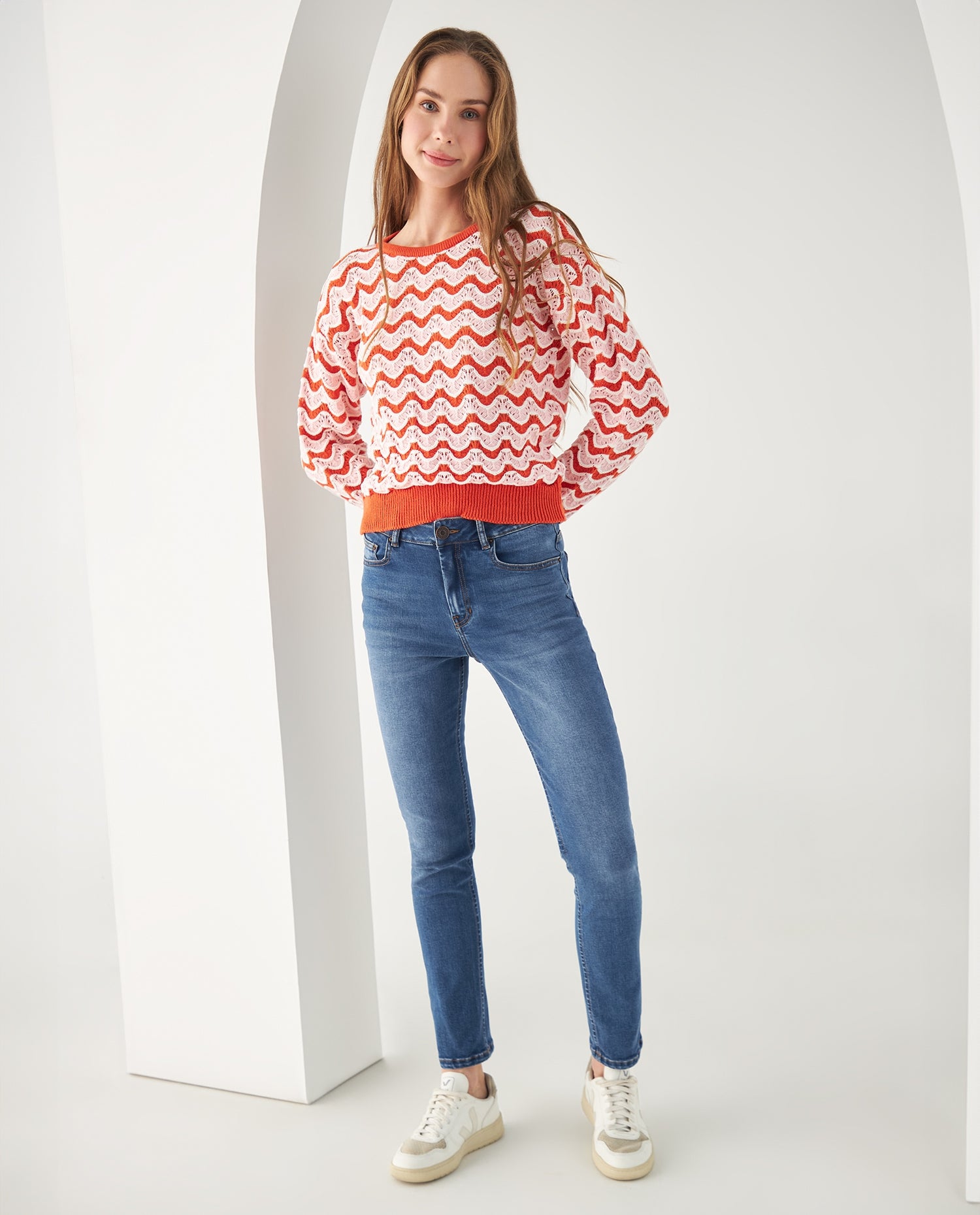 Buzo tejido para mujer - Naranja