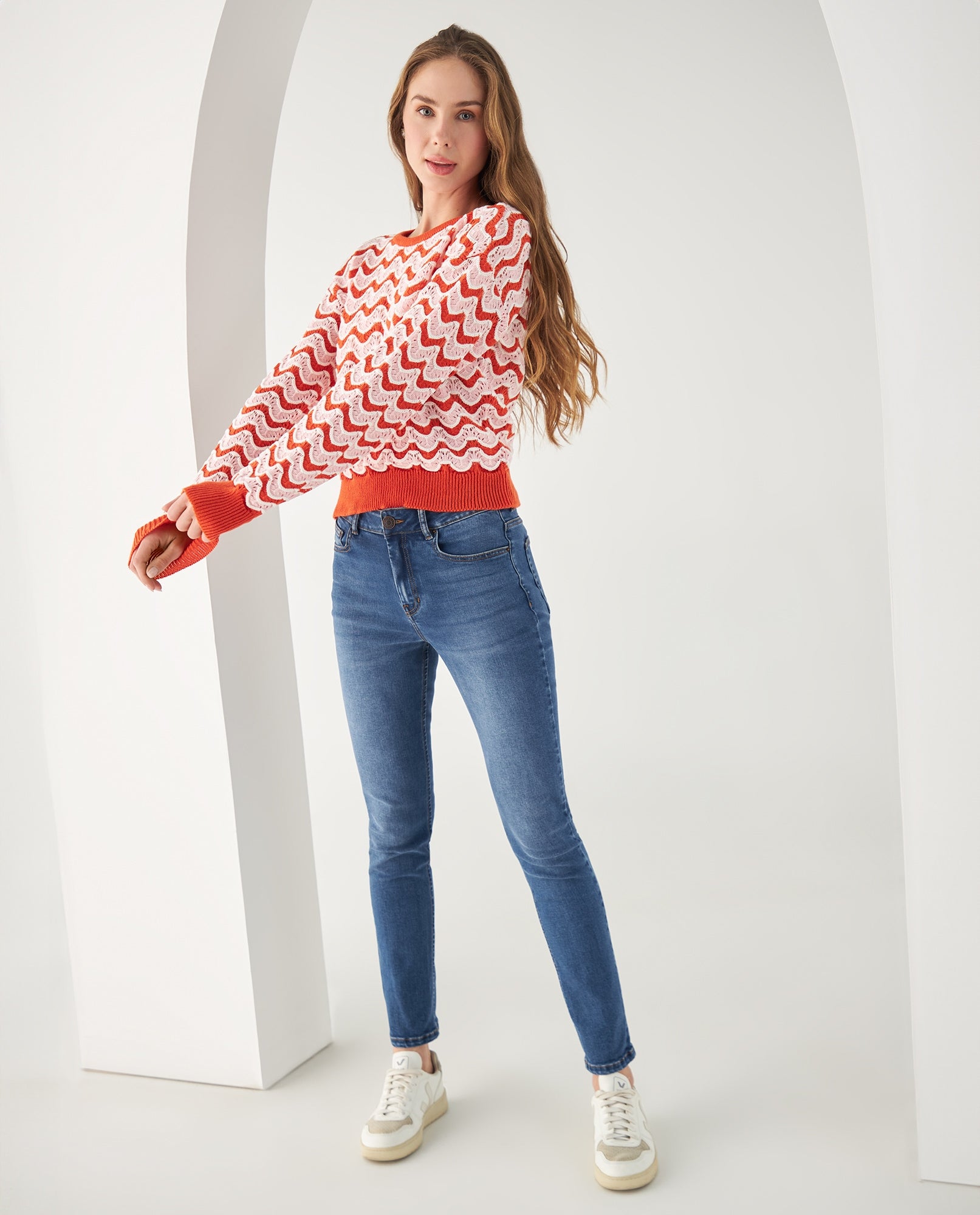 Buzo tejido para mujer - Naranja 34_662F104_NAR151058_6