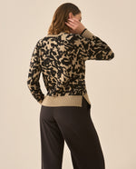 Tejido cuello redondo para mujer  - Negro